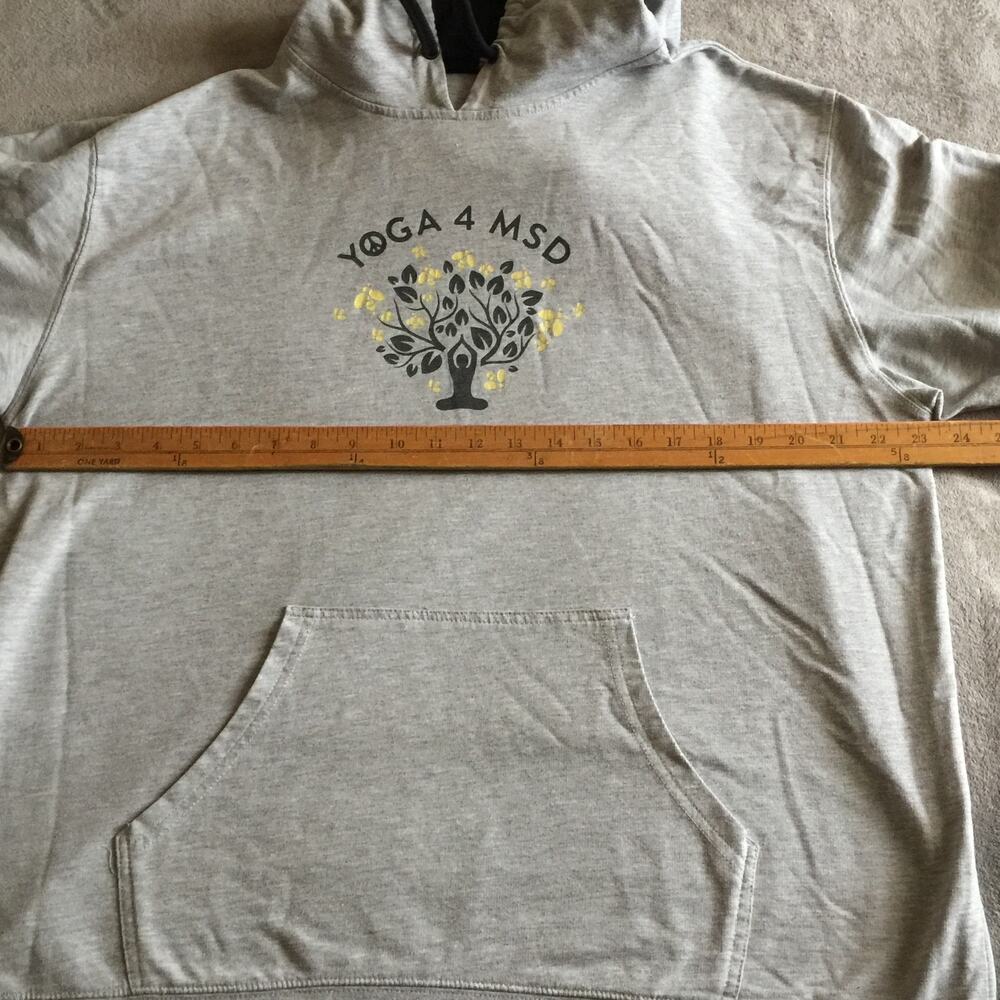 Yoga 4 MSD Strong Pullover  Gray Hoodie XL - Picture 8 of 10